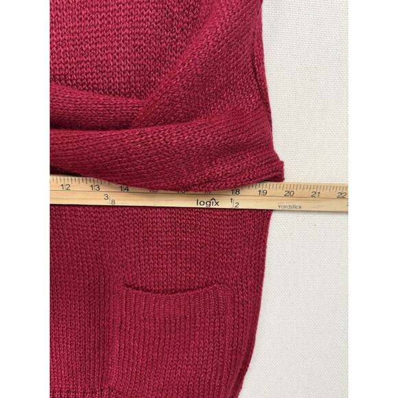 Tumbleweeds Women's Sweater Pullover 3/4 Sleeves 1 pocket Dk Red Sz L Classic - Picture 13 of 15